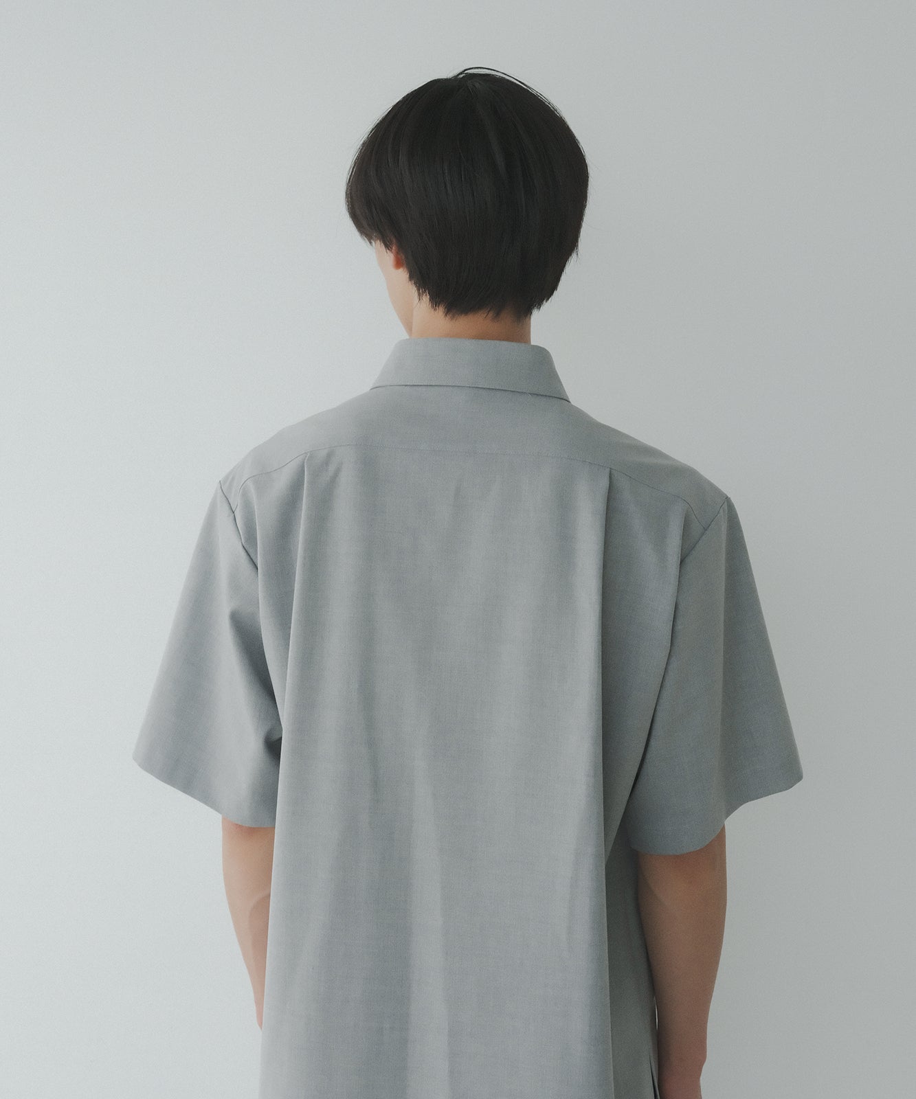 ≪在庫販売≫【Men's】shirts collar minimal blouse(シャツカラー ミニマルブラウス)