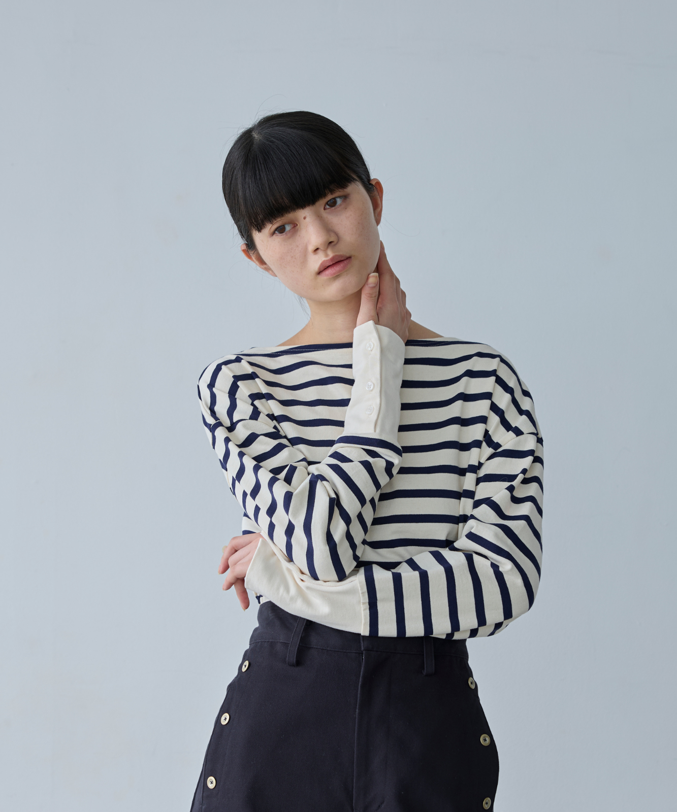 foufou basque shirt ボーダー ff261cu02_nv_3_e37d7be8-4b43-