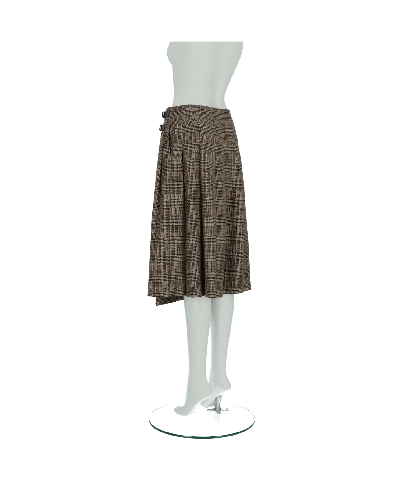 ≪在庫販売≫glen check tuck wlap skirt(グレンチェックタックラップスカート)