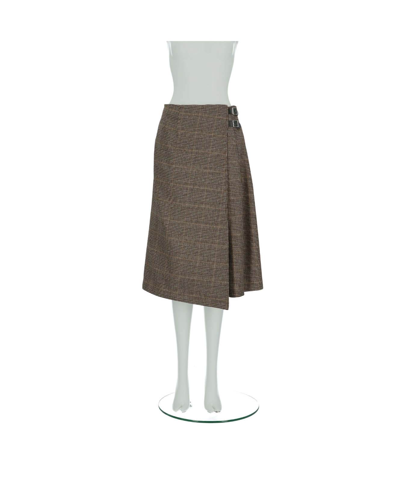 ≪在庫販売≫glen check tuck wlap skirt(グレンチェックタックラップスカート)