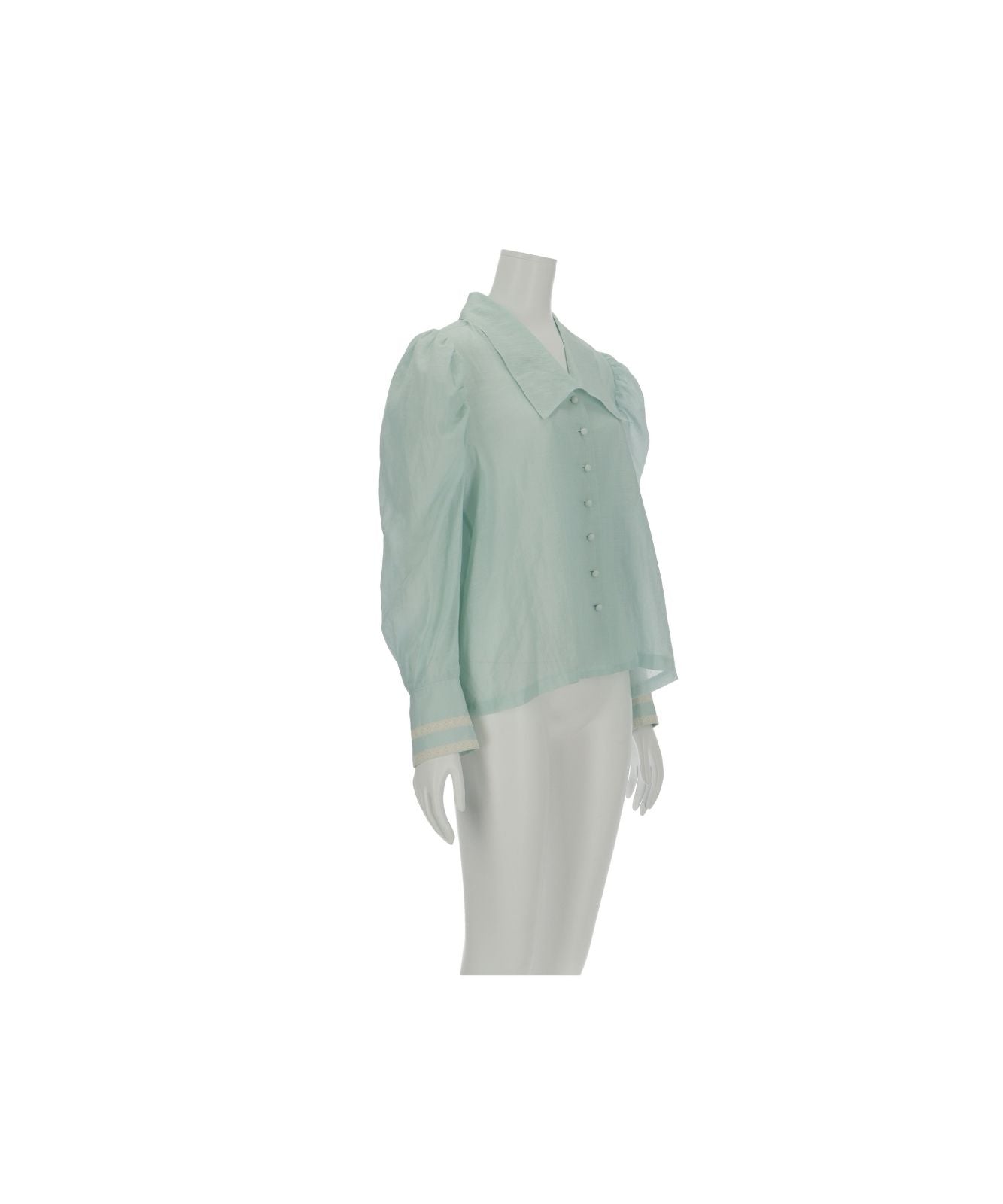 ≪在庫販売≫【CANDY DRESS CRAZY GARDEN】big collar sheer blouse(ビッグカラーシアーブラウス)