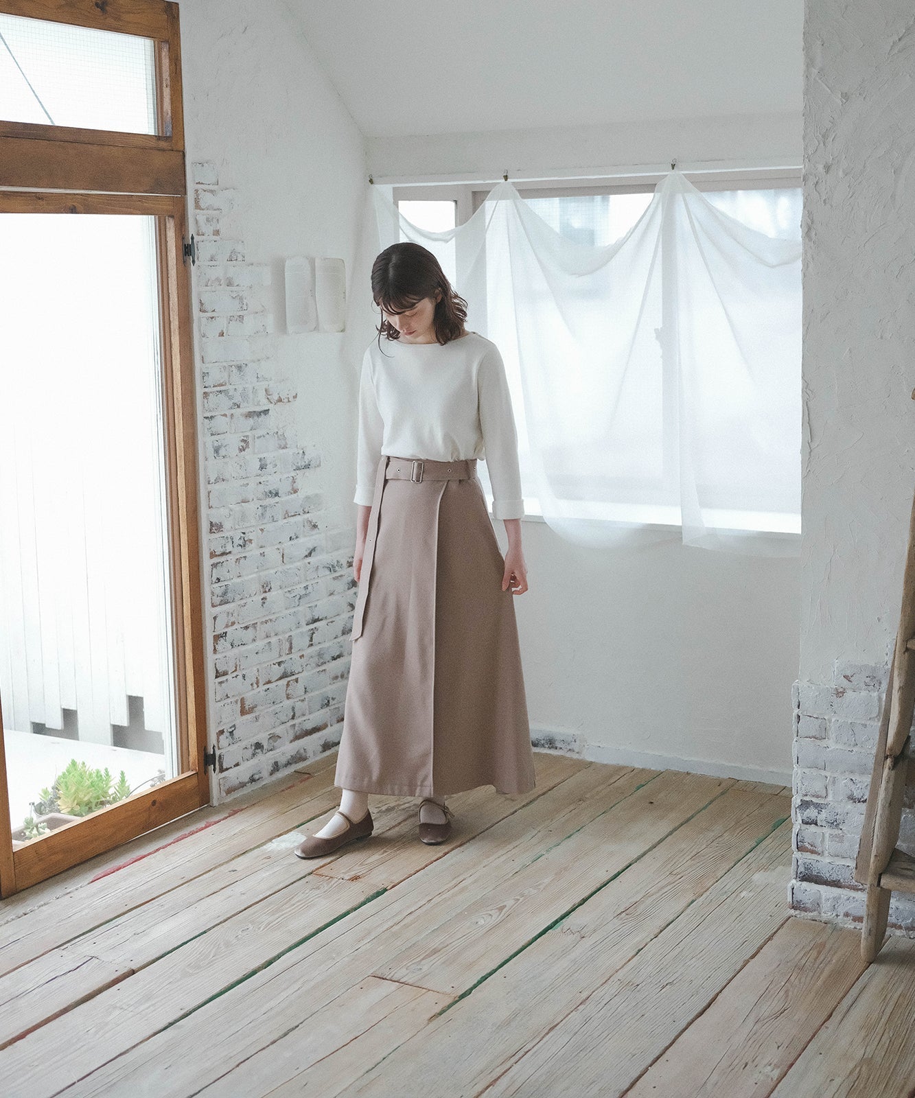 ≪在庫販売≫ wool like flare skirt（ウールライクフレアスカート ...