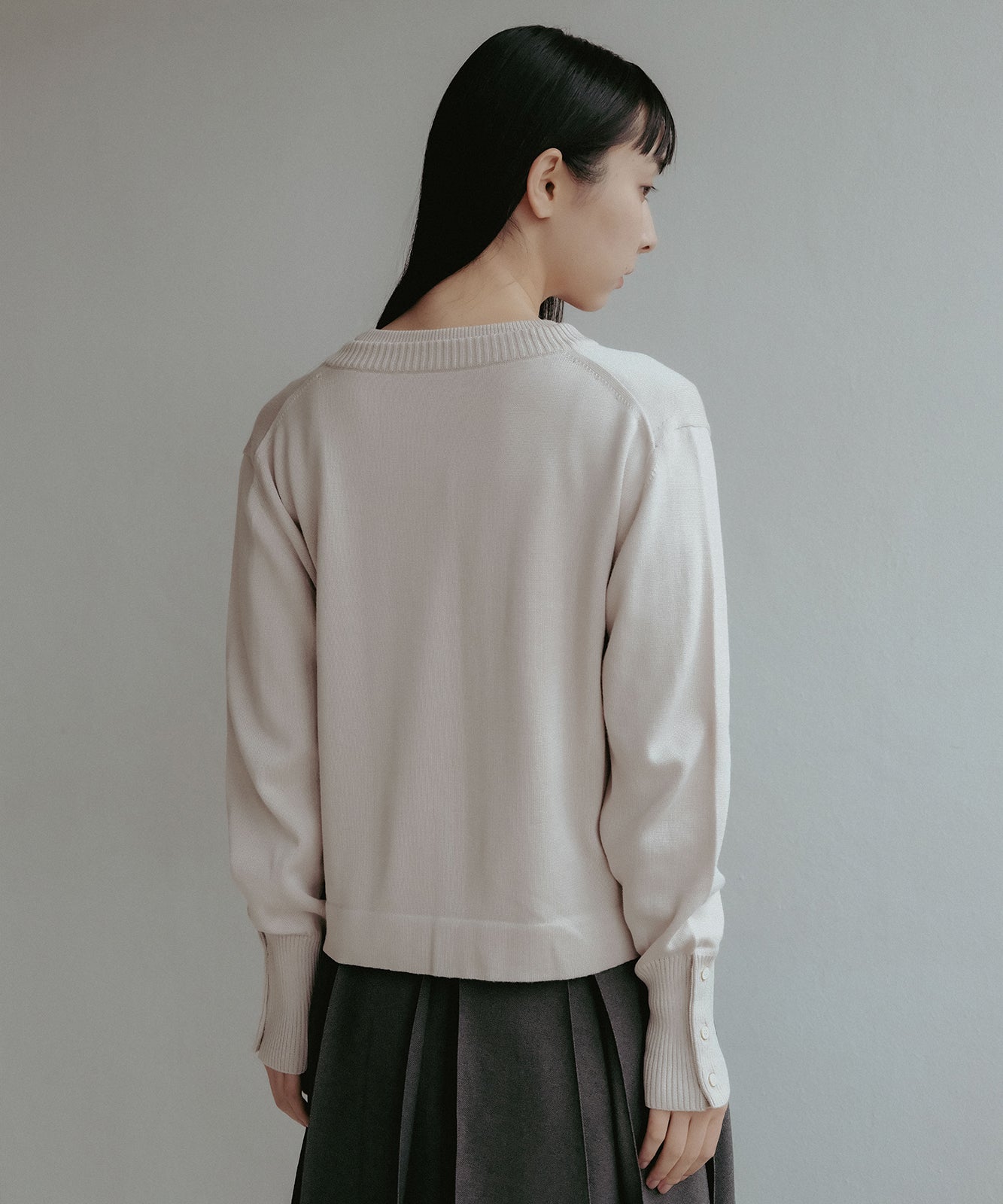 ≪通常販売≫crew neck cardigan(クルーネックカーディガン)