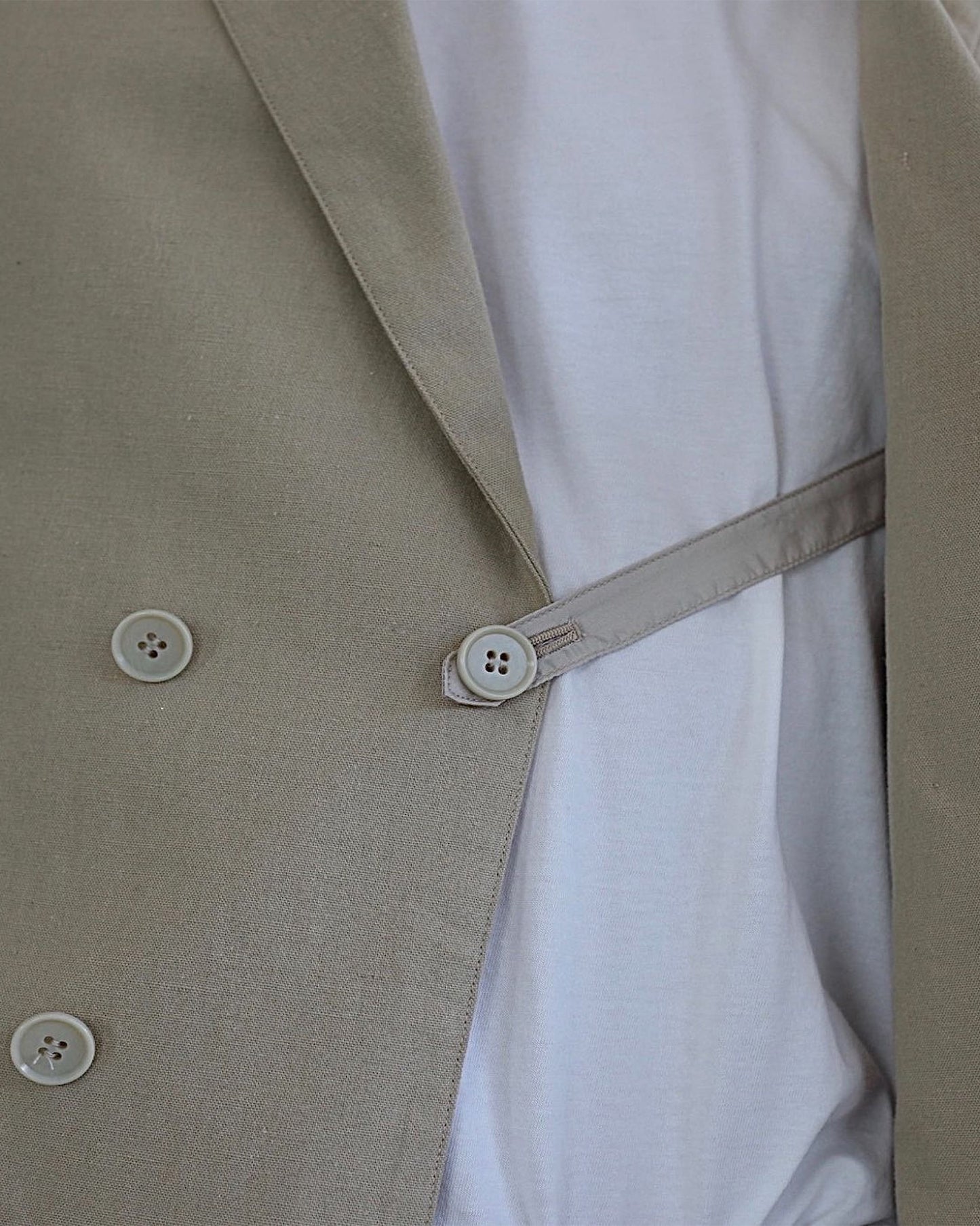 ≪通常販売≫【Men's】linen double breasted jacket(リネンダブルブレステッドジャケット)