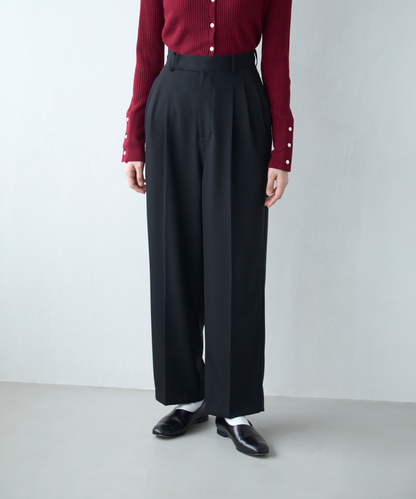 ≪通常販売≫toro tuck slacks（トロタックスラックス）- ブラック -