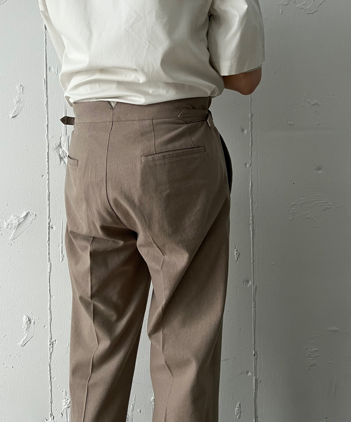 ≪通常販売≫【Men's】adjust straight pants [linen ≪通常販売≫【Men's】adjust straight pants [linen