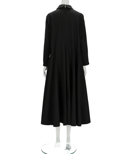 ≪在庫販売≫【THE DRESS #34】round collar flare dress（ラウンドカラーフレアドレス）≪2023年10月4日15:00販売開始≫