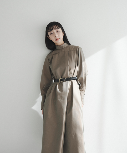 ≪在庫販売≫"tamamushi" highneck onepiece（"玉虫"ハイネックワンピース）