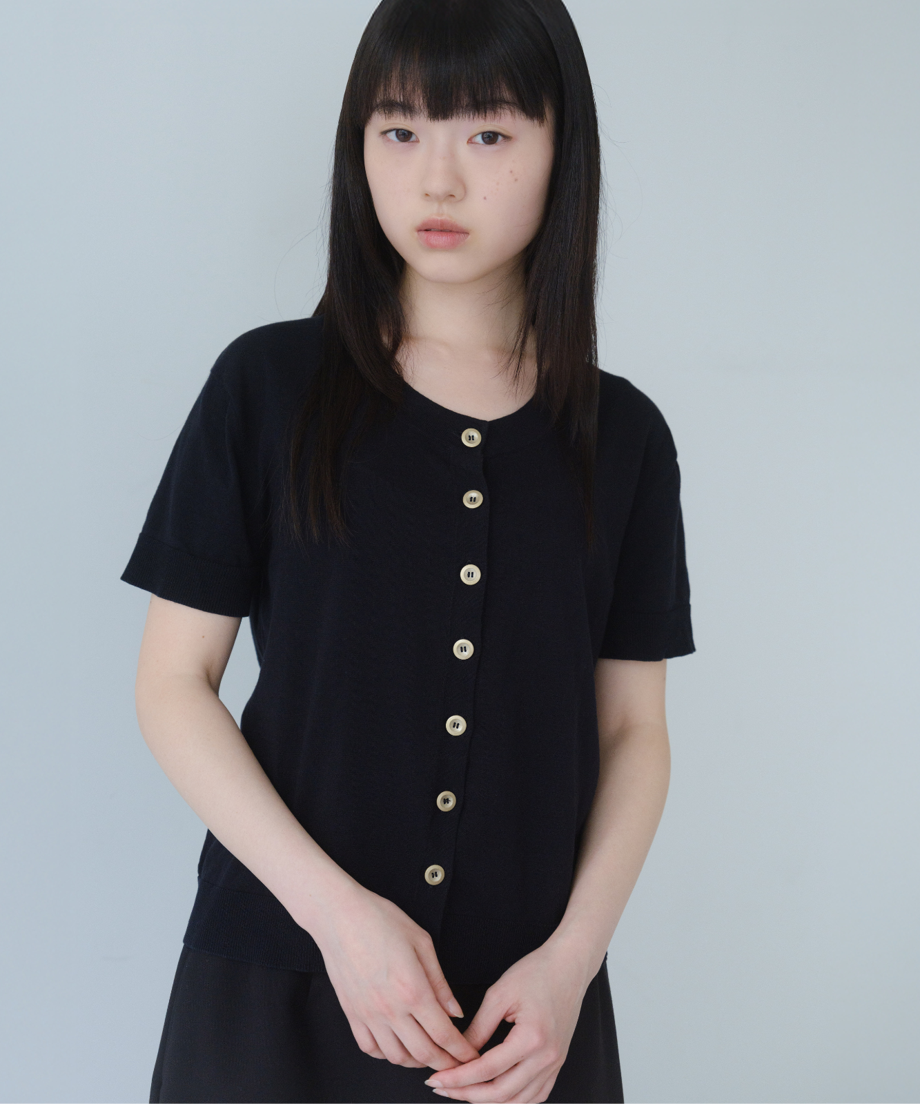 ≪通常販売≫Gold button cotton cardigan（ゴールドボタンコットンカーディガン）