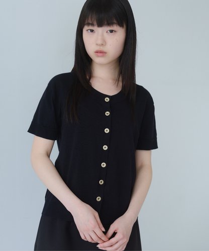 ≪通常販売≫Gold button cotton cardigan（ゴールドボタンコットンカーディガン）