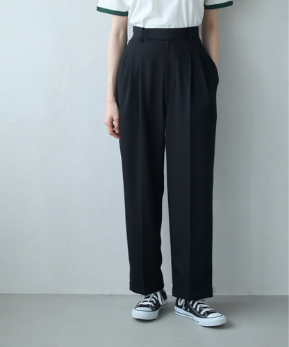 ≪通常販売≫toro tuck slacks（トロタックスラックス）- ブラック -