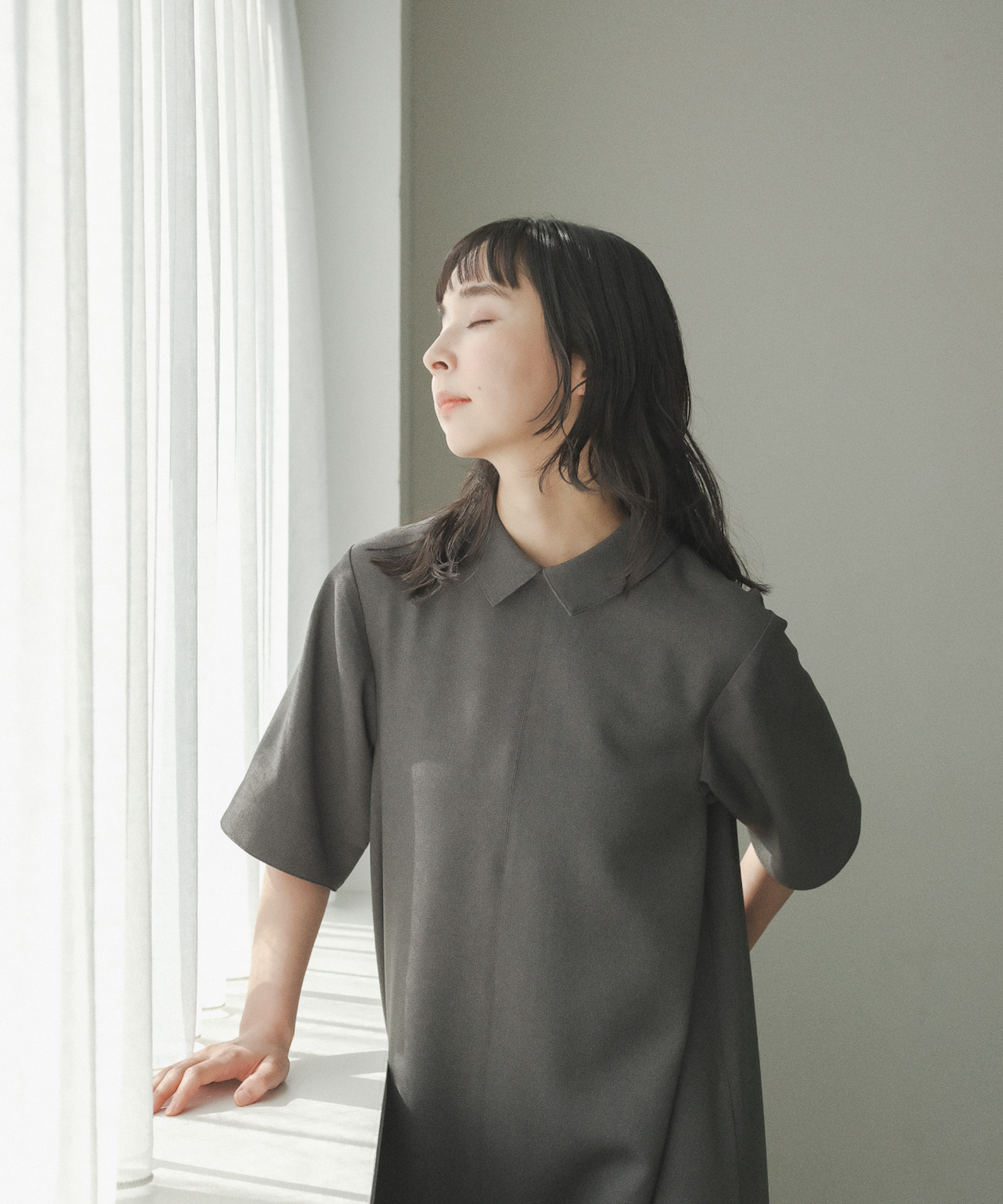 ≪在庫販売≫primitive shirts collar one piece (プリミティブシャツカラーワンピース) – THE MUSEUM  foufou