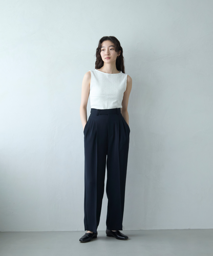 ≪通常販売≫toro tuck slacks（トロタックスラックス）- ネイビー -