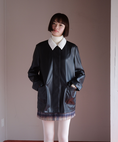 ≪通常販売≫bicolor leather jacket（バイカラーレザージャケット）≪2025年10月17日12:00販売開始≫