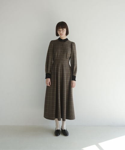 ≪通常販売≫glen check bicolor one piece（グレンチェックバイカラーワンピース）≪2025年11月26日12:00販売開始≫