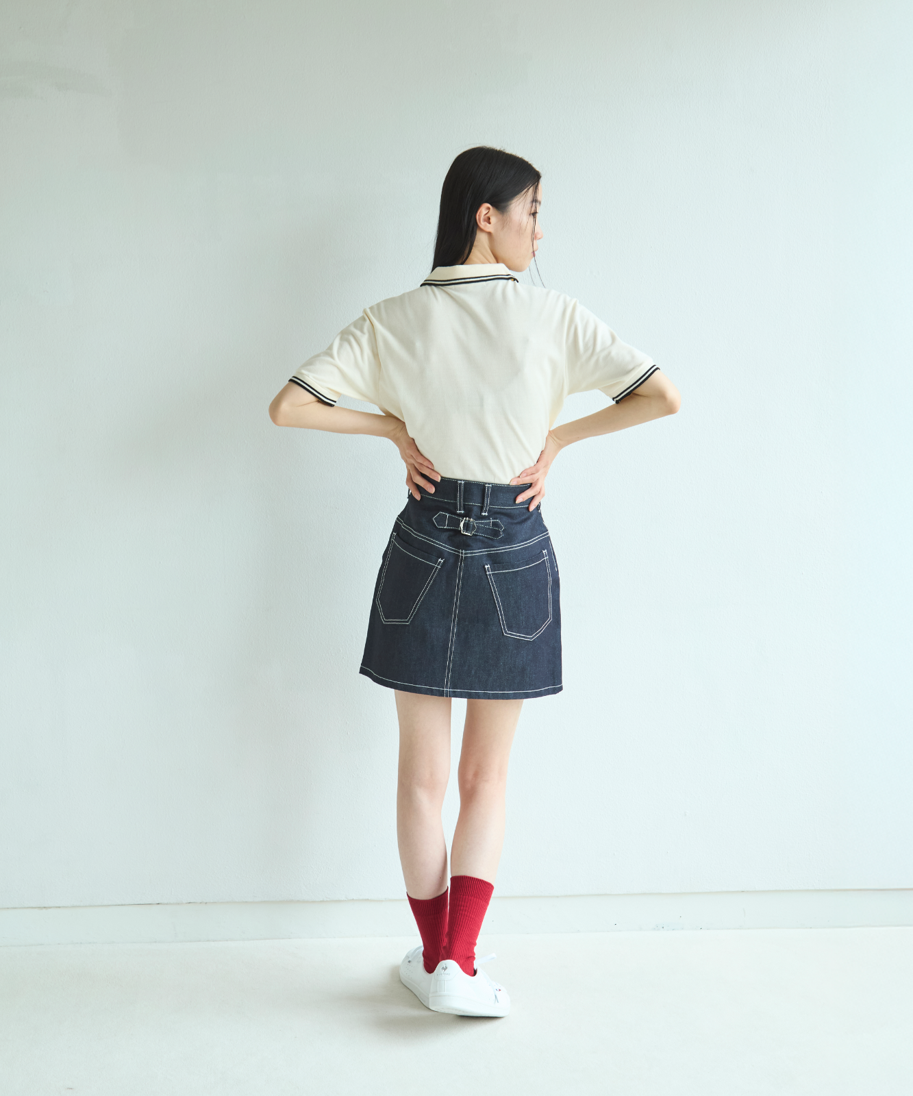 ≪通常販売≫adjust denim mini skirt（アジャストデニムミニスカート）≪2025年6月3日15:00販売開始≫