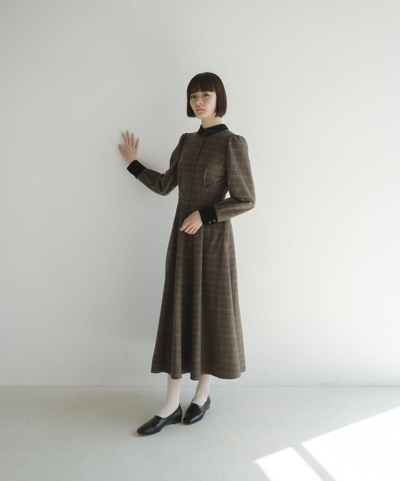 ≪通常販売≫glen check bicolor one piece（グレンチェックバイカラーワンピース）≪2025年11月26日12:00販売開始≫