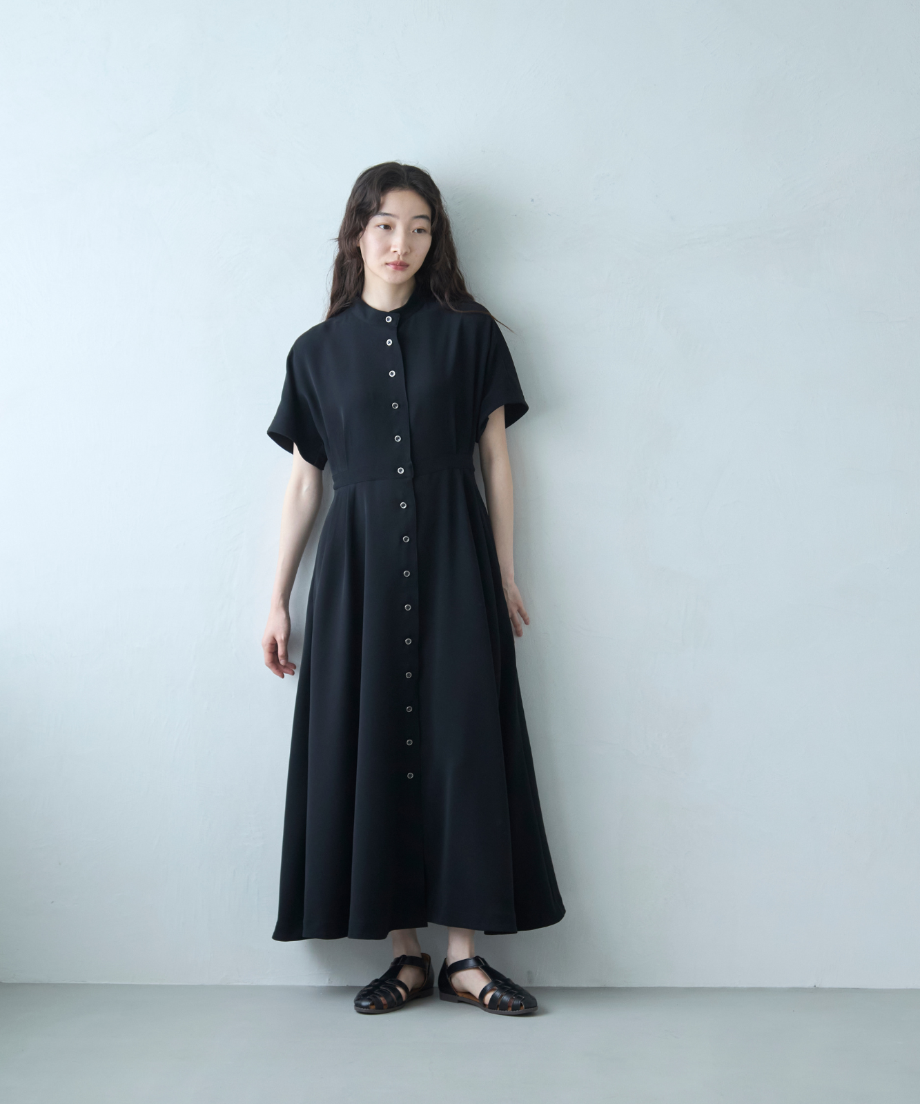 ≪通常販売≫【THE DRESS #63】stand collar dolman sleeve dress（スタンドカラードルマンスリーブドレス）≪2025年7月11日15:00販売開始≫