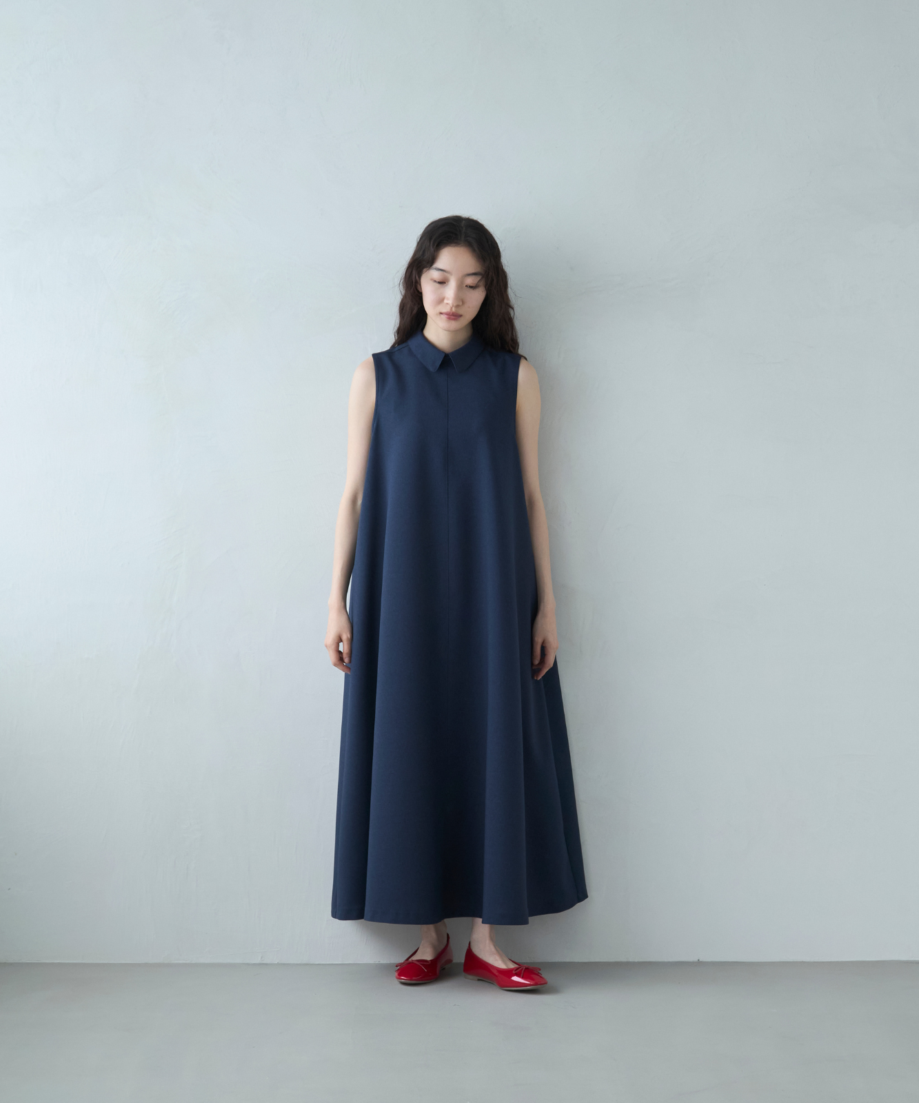 ≪通常販売≫easy classical no-sleeve dress(イージークラシカル ≪通常販売≫easy classical no-sleeve dress(イージークラシカル