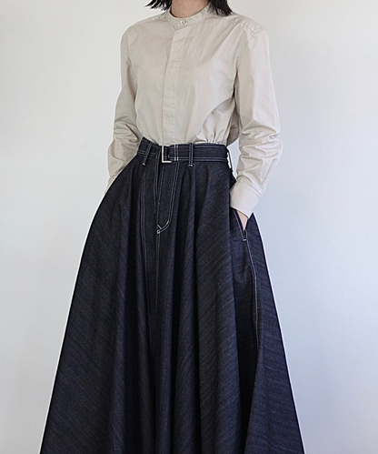 ≪通常販売≫super flare denim skirt（スーパーフレアデニムスカート） ≪2025年3月11日15:00販売開始≫