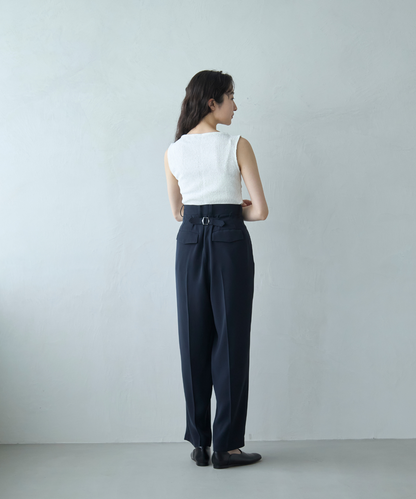 ≪通常販売≫toro tuck slacks（トロタックスラックス）- ネイビー -