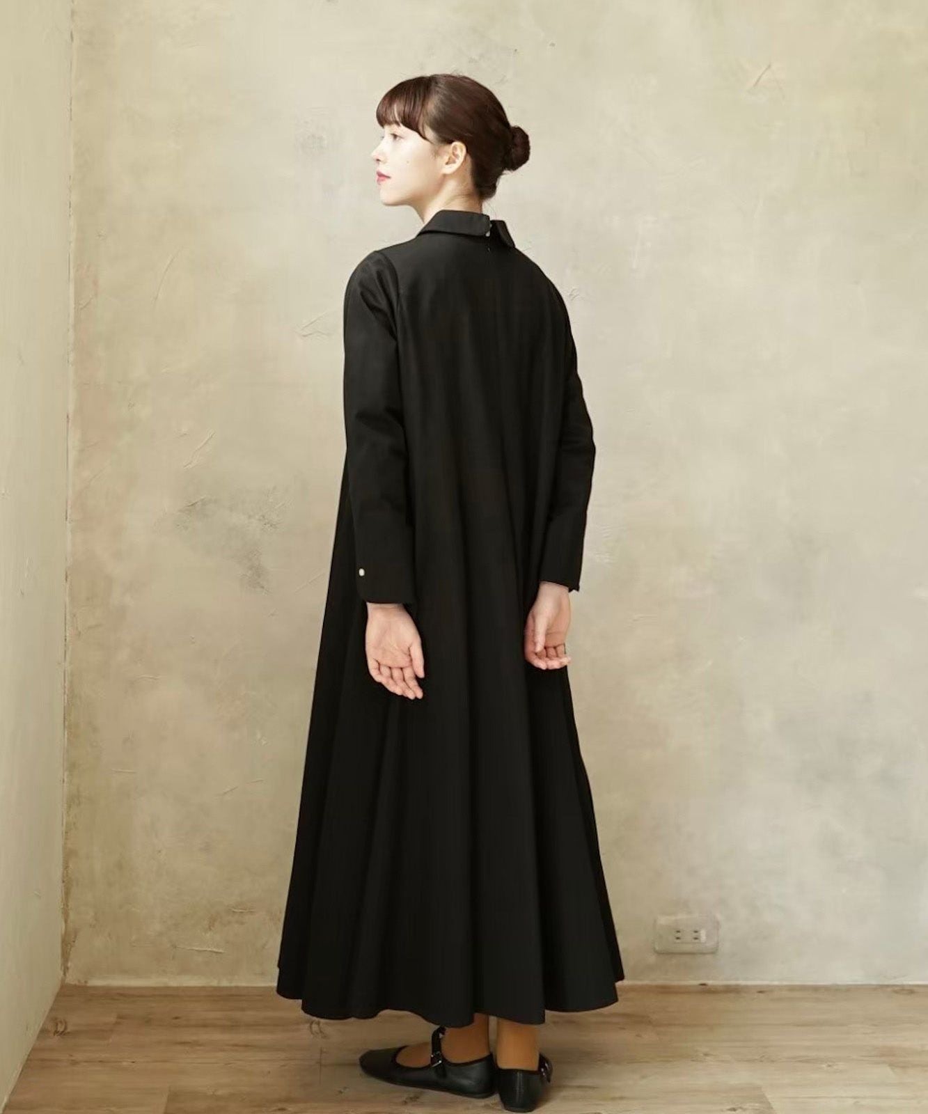 ≪在庫販売≫【THE DRESS #34】round collar flare dress（ラウンド