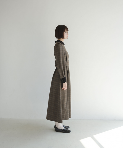 ≪通常販売≫glen check bicolor one piece（グレンチェックバイカラーワンピース）≪2025年11月26日12:00販売開始≫