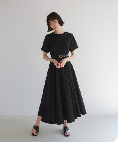 ≪通常販売≫【THE DRESS #00】black flare onepiece（ブラックフレアワンピース）