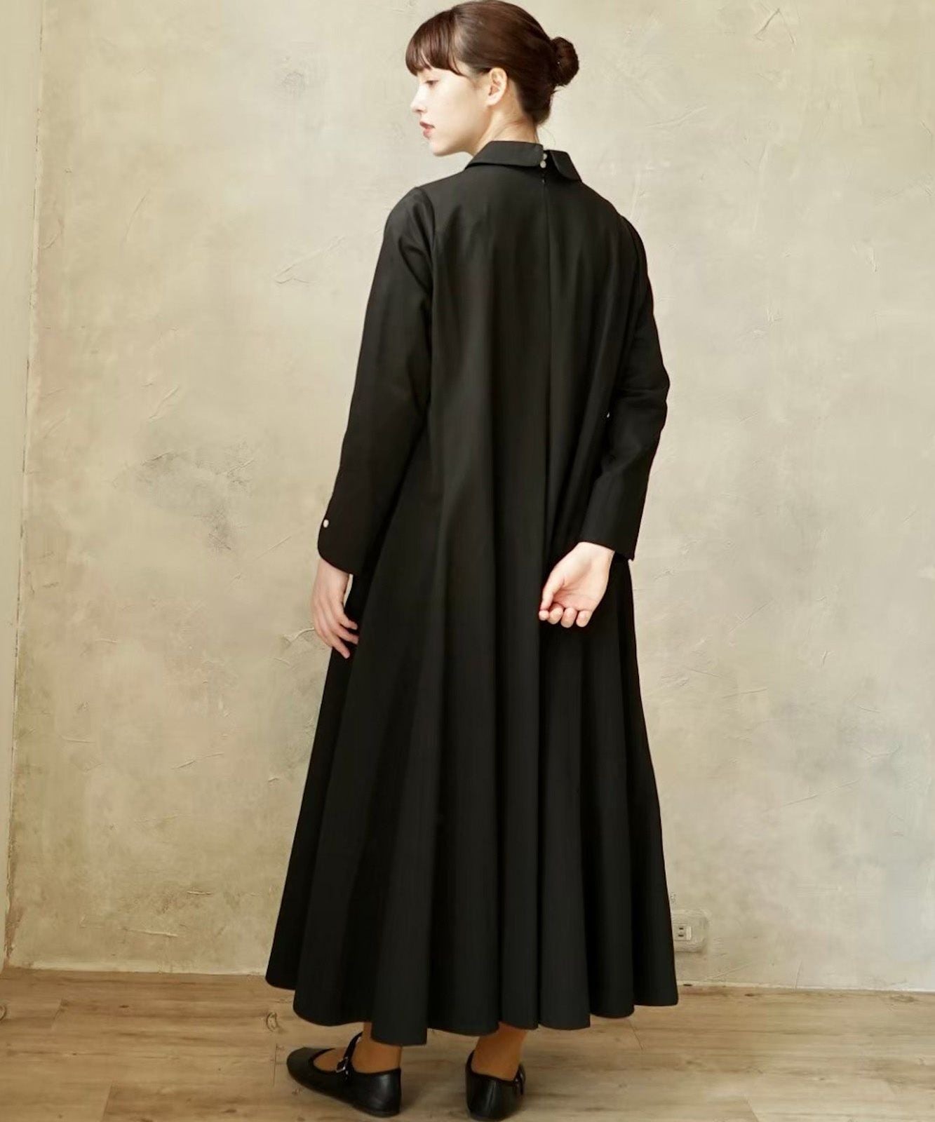 ≪在庫販売≫【THE DRESS #34】round collar flare dress（ラウンドカラーフレアドレス）≪2023年10月4日15:00販売開始≫
