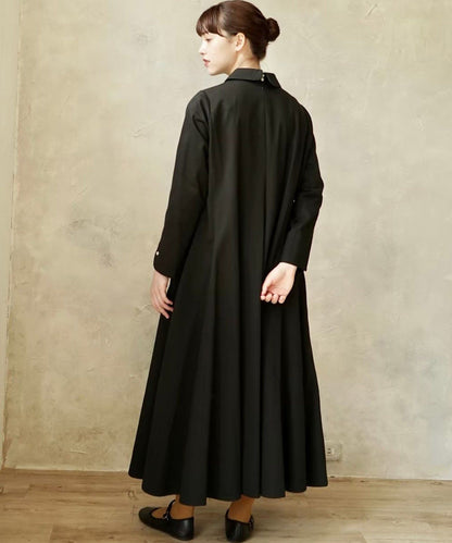 ≪在庫販売≫【THE DRESS #34】round collar flare dress（ラウンドカラーフレアドレス）≪2023年10月4日15:00販売開始≫