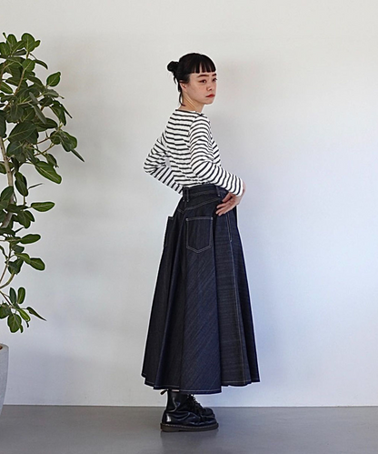 ≪通常販売≫super flare denim skirt（スーパーフレアデニムスカート） ≪2025年3月11日15:00販売開始≫