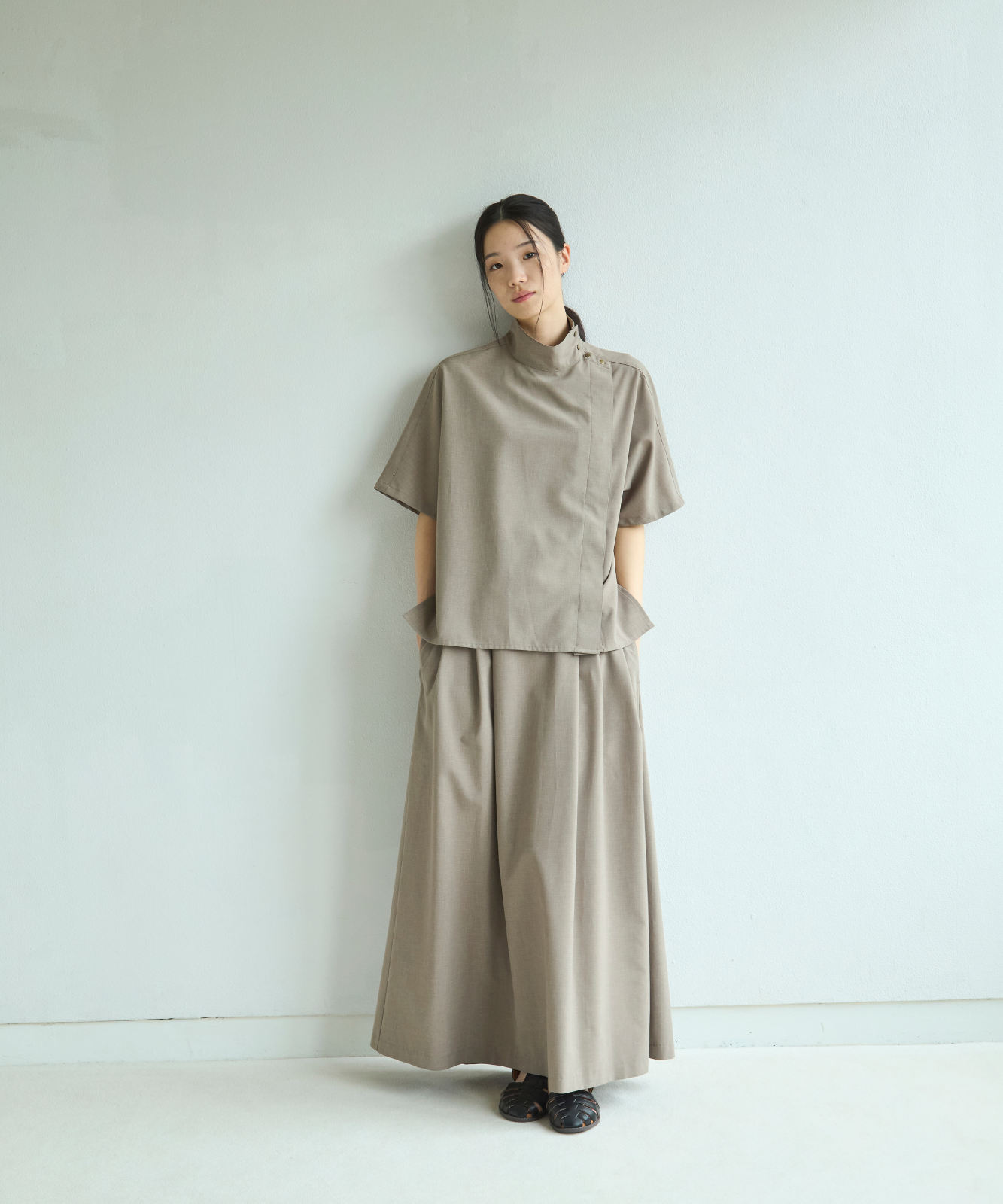 ≪通常販売≫high neck primitive flap blouse（ハイネックプリミティブフラップブラウス）≪2025年5月27日15:00販売開始≫