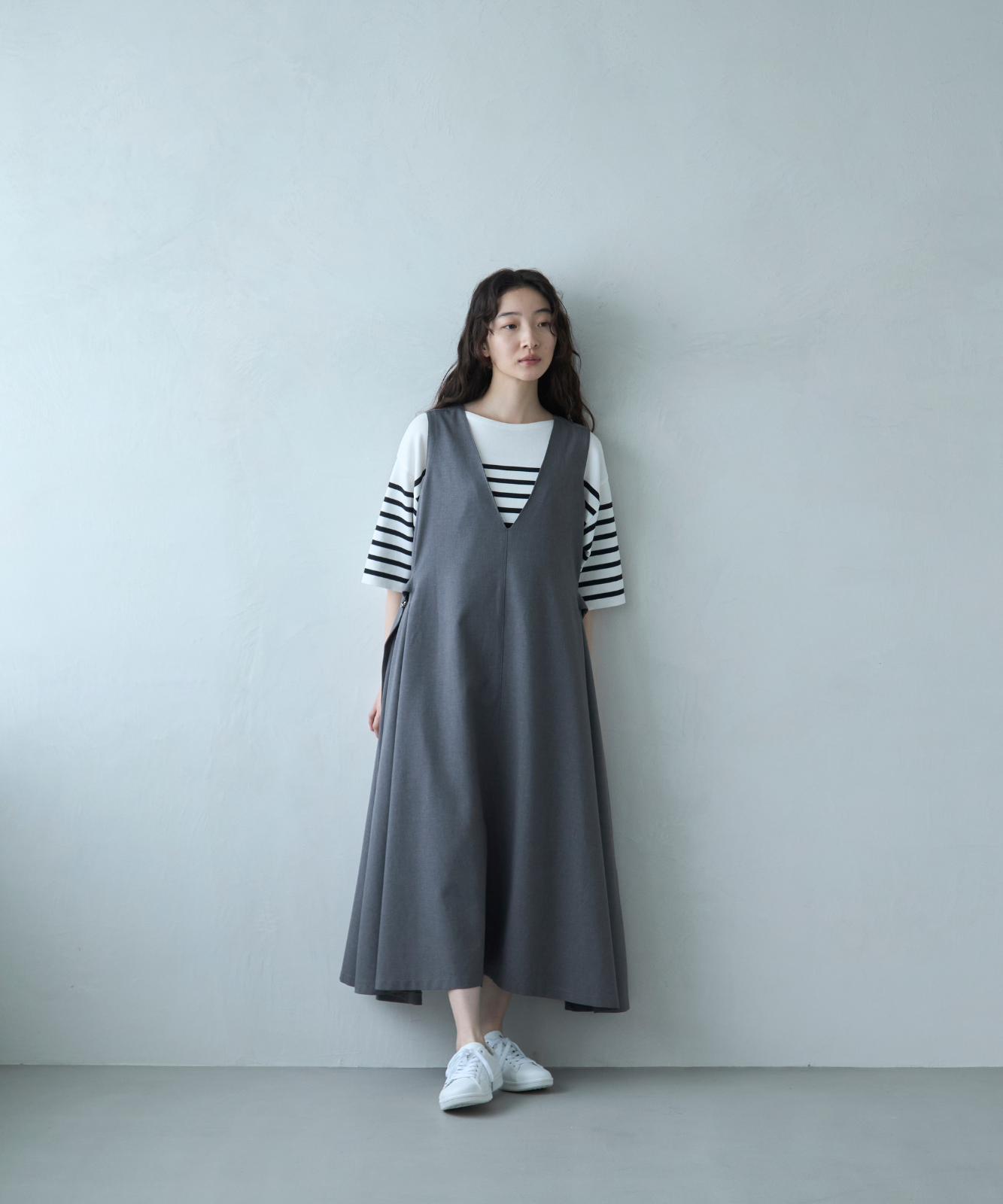 ≪通常販売≫v neck jumper skirt(Vネックジャンパースカート ≪通常販売≫v neck jumper skirt(Vネックジャンパースカート
