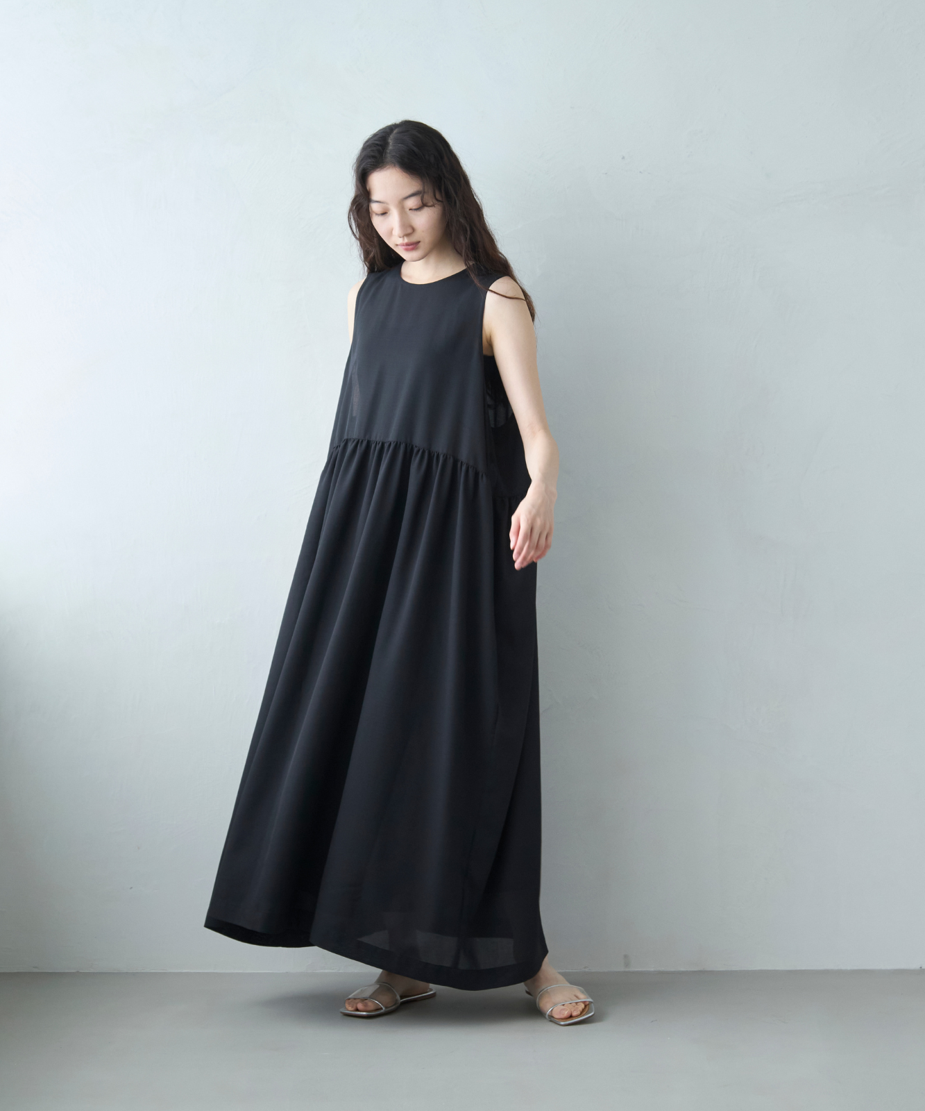 ≪通常販売≫no-sleeve gather one piece（ノースリーブギャザーワンピース）≪2025年7月25日15:00販売開始≫