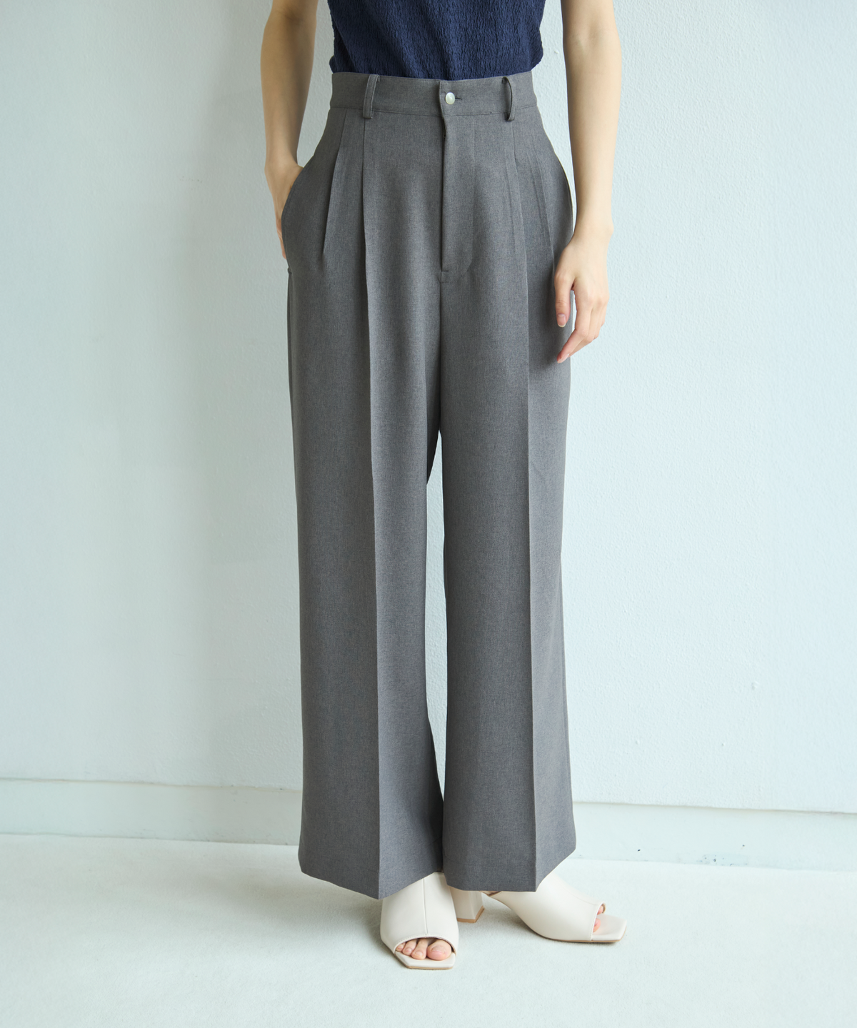 ≪通常販売≫two tuck slacks(ツータックスラックス) – THE MUSEUM ≪通常販売≫two tuck slacks(ツータックスラックス) – THE MUSEUM