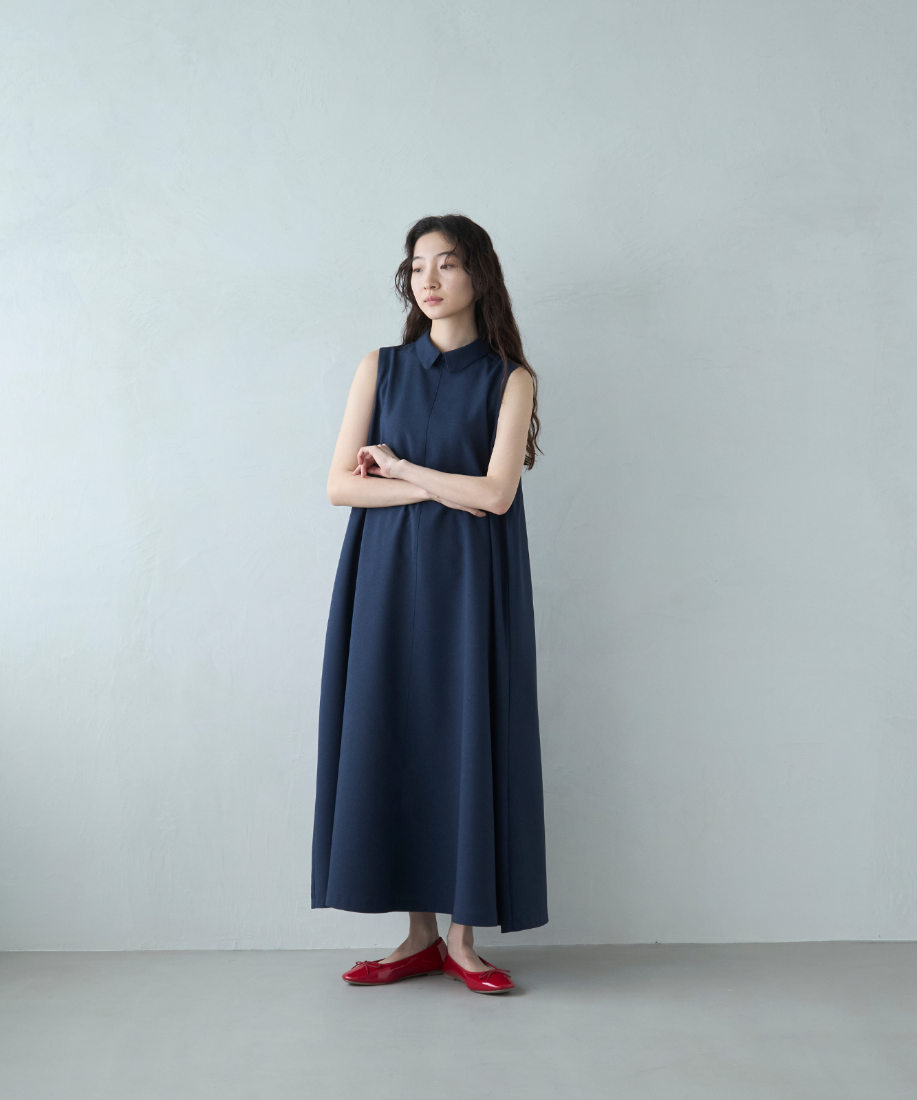 ≪通常販売≫easy classical no-sleeve dress（イージークラシカル