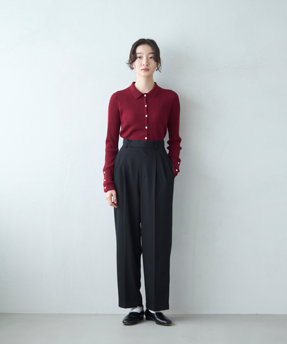 ≪通常販売≫toro tuck slacks（トロタックスラックス）- ブラック -