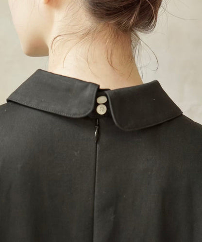 ≪在庫販売≫【THE DRESS #34】round collar flare dress（ラウンドカラーフレアドレス）≪2023年10月4日15:00販売開始≫