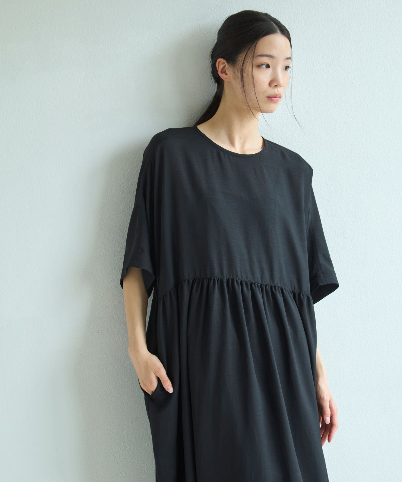 ≪通常販売≫dolman sleeve gather one piece（ドルマンスリーブ