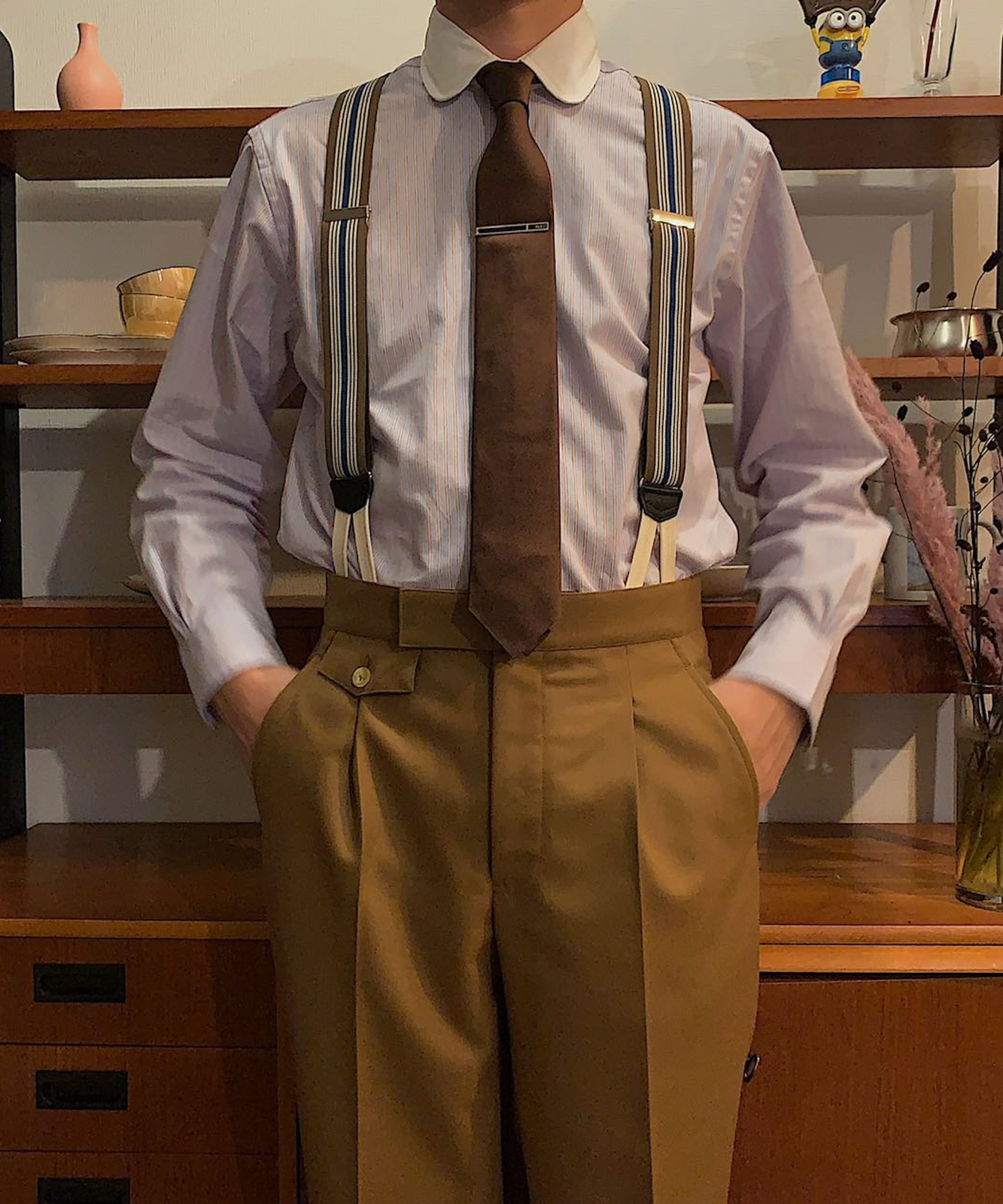 ≪在庫販売≫【Men's】wool flannel coin pocket slacks（ウールフラノコインポケットスラックス）