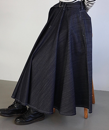 ≪通常販売≫super flare denim skirt（スーパーフレアデニムスカート） ≪2025年3月11日15:00販売開始≫