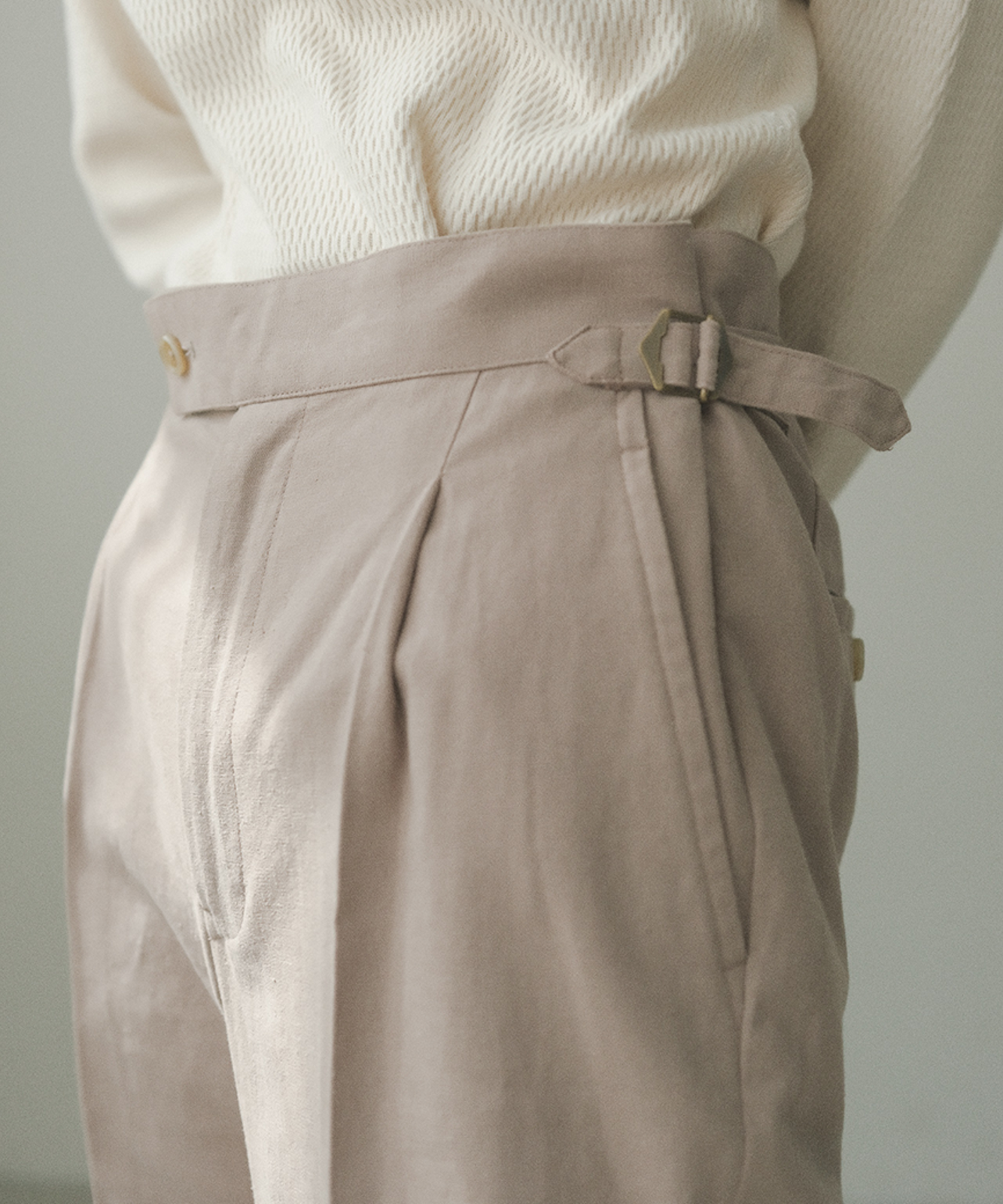 ≪通常販売≫【Men's】adjust straight pants [linen ≪通常販売≫【Men's】adjust straight pants [linen