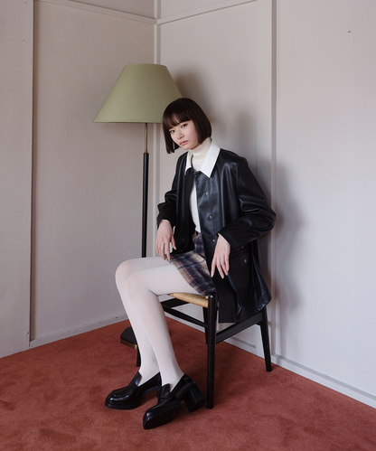 ≪通常販売≫bicolor leather jacket（バイカラーレザージャケット）≪2025年10月17日12:00販売開始≫