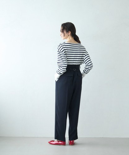≪通常販売≫toro tuck slacks（トロタックスラックス）- ネイビー -
