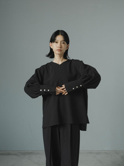 ≪通常販売≫vneck easy long blouse（Vネックイージーロングブラウス）≪2025年8月26日15:00販売開始≫