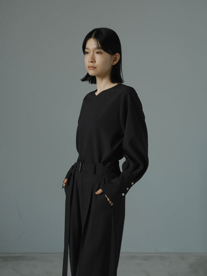 ≪通常販売≫vneck easy long blouse（Vネックイージーロングブラウス）≪2025年8月26日15:00販売開始≫