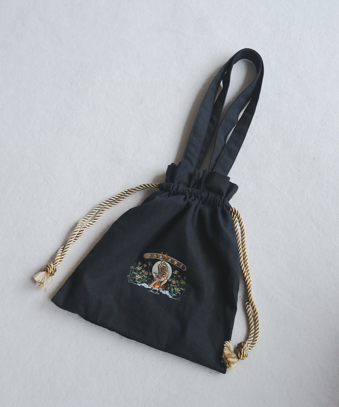 ≪在庫販売≫Kinchaku bag "寅" - リネン - ≪2023年6月30日13:00販売開始≫