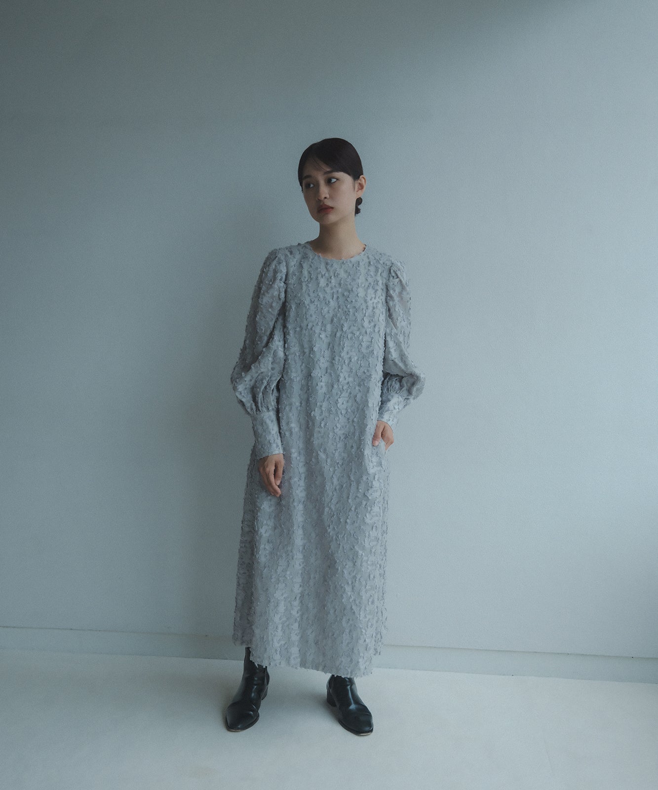 ≪通常販売≫foufou jacquard dress "prep”（ジャカードドレス）