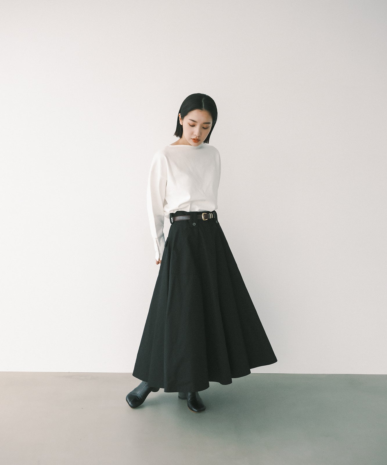 ≪在庫販売≫cotton flare skirt（コットンフレアスカート）