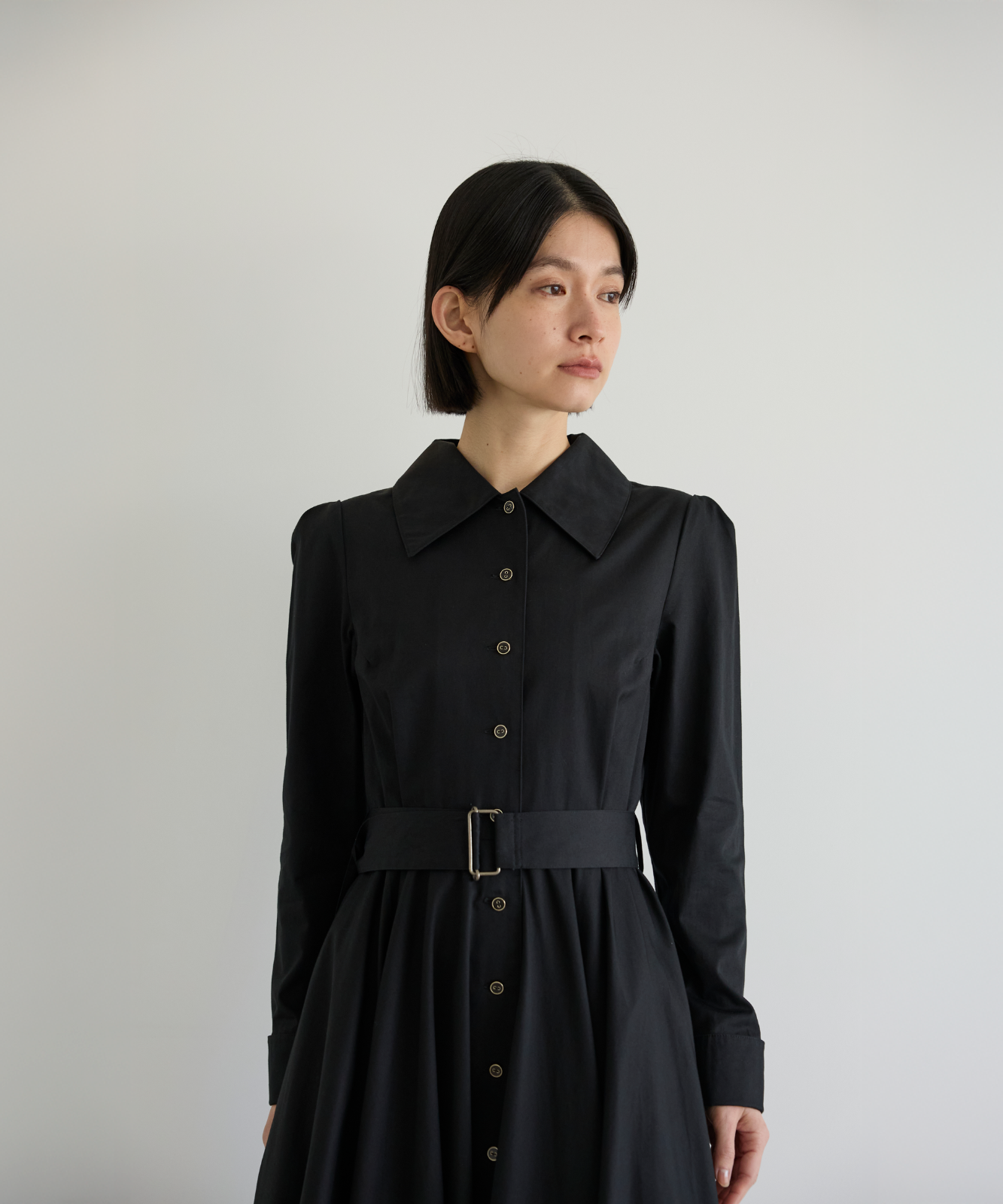 ≪通常販売≫【THE DRESS #18】big collar black button dress（ビッグカラーブラックボタンドレス）≪2026年02月06日12:00販売開始≫